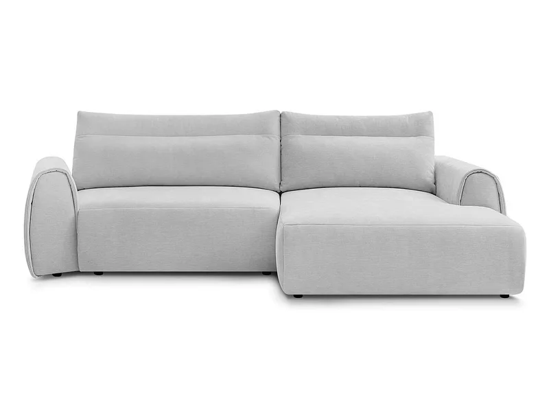 Ecksofa BOBOCHIC ADEN Stoff hellgrau
