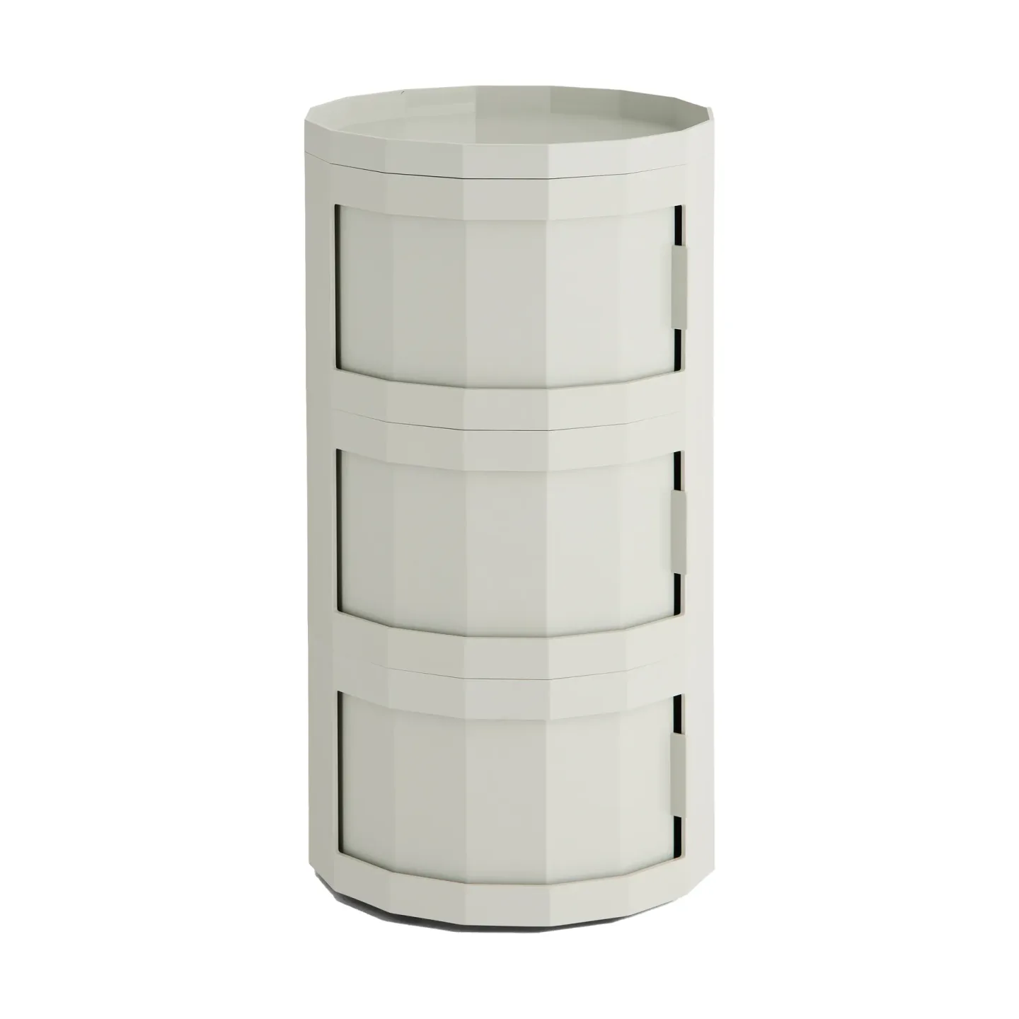 HAY Facet Cabinet 30 Beistelltisch Misty grey