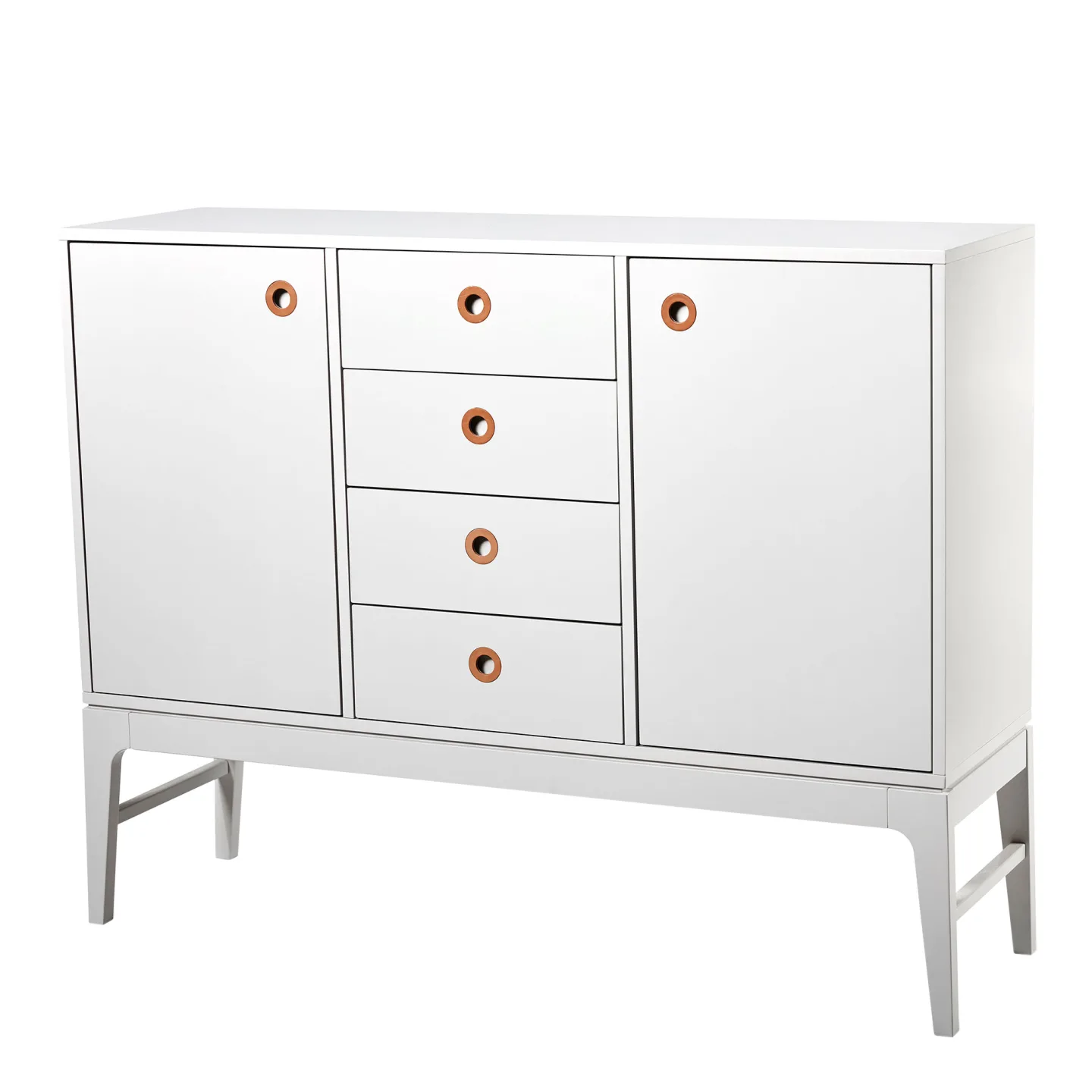 Mavis - Höllviken Skänk Ljus Grålack - Skänkar och sideboards - Martina Elgemark - Läder/Trä
