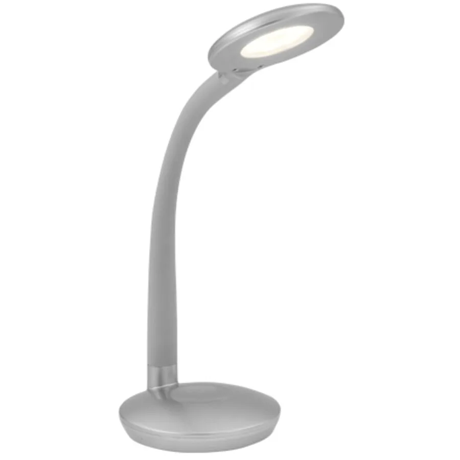 Schreibtischlampe Cobra Grau Kunststoff 13 cm 46.5 cm - LED - Lichtfarbe: Warmweiss