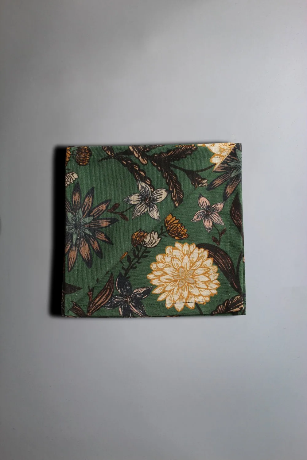 Servietter 4-pakning - Lotten (mørk grønn) (Størrelse: 40 x 40 cm)