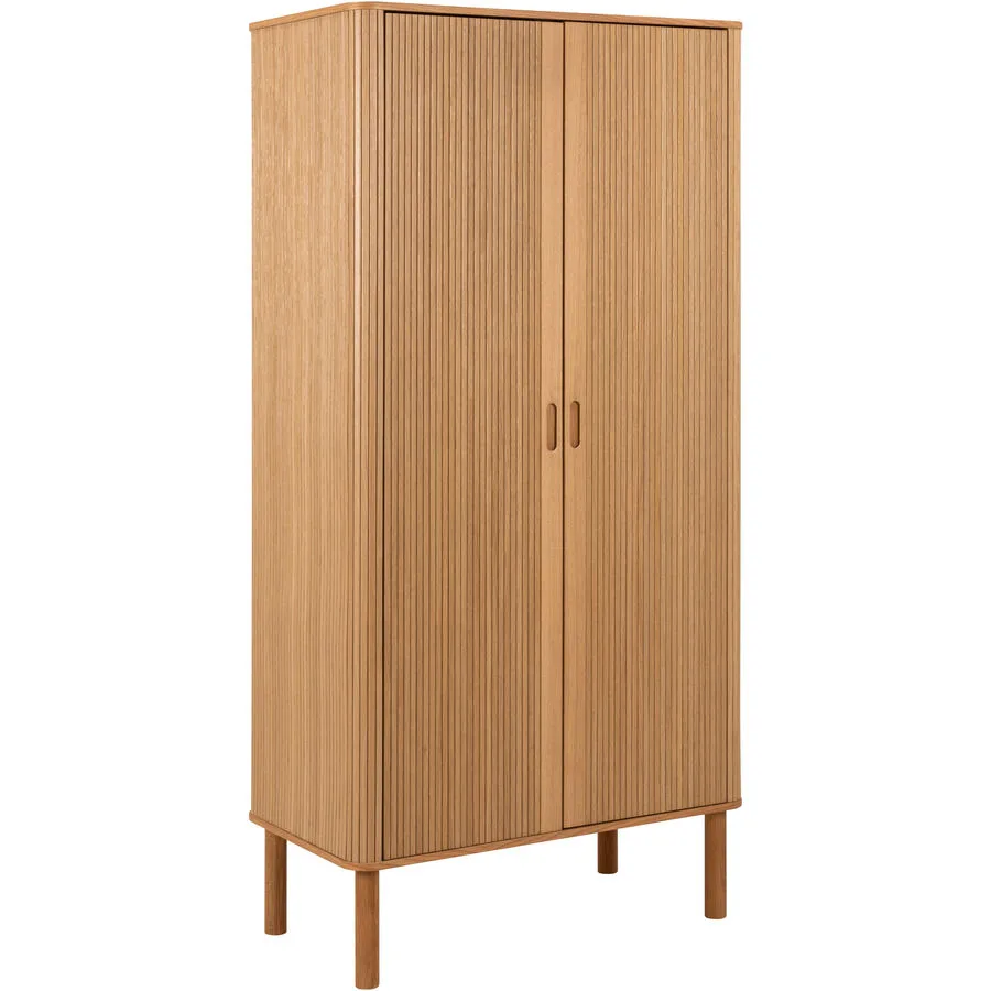 Garderobenschrank Langley natur Holzwerkstoff B 100 T 55 H 200 cm