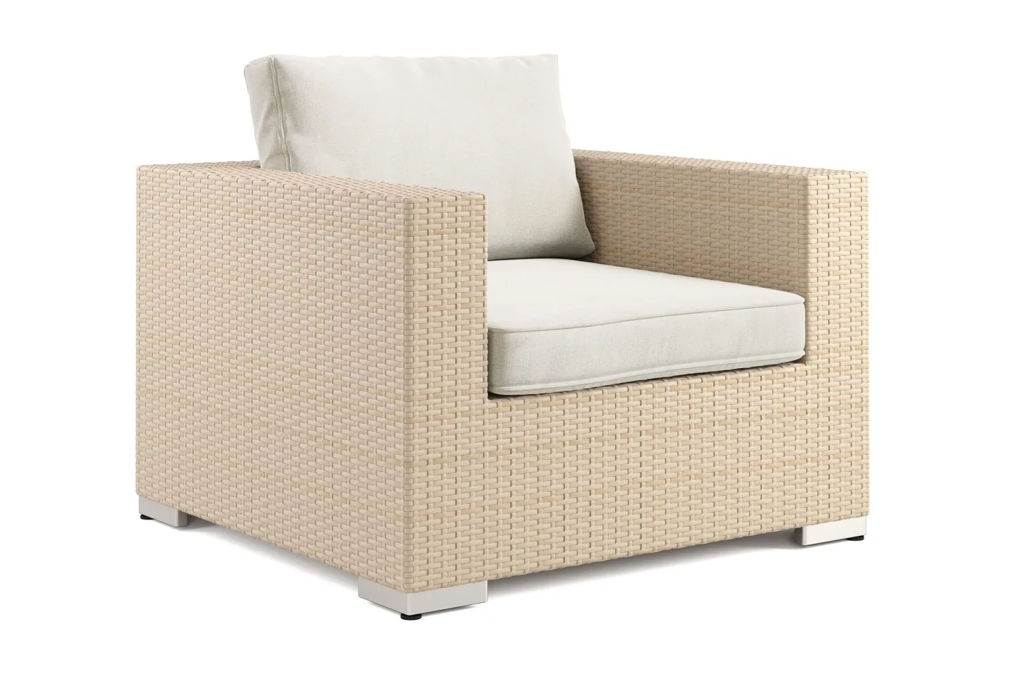 Bahamas Loungefåtölj utomhus i konstrotting - Beige