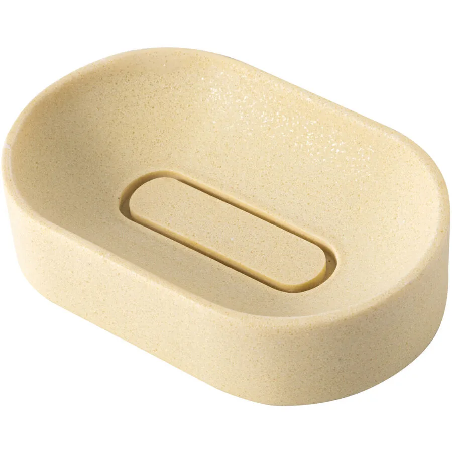 Seifenschale Romy gelb Marmor T 7 cm