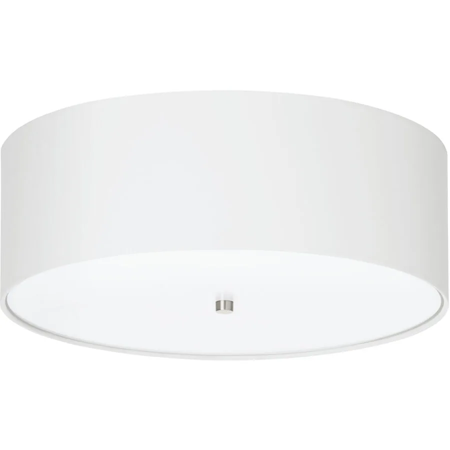 Eglo Deckenlampe Pasteri Grau Stahl 19.5 cm - Farbe: Nickel matt
