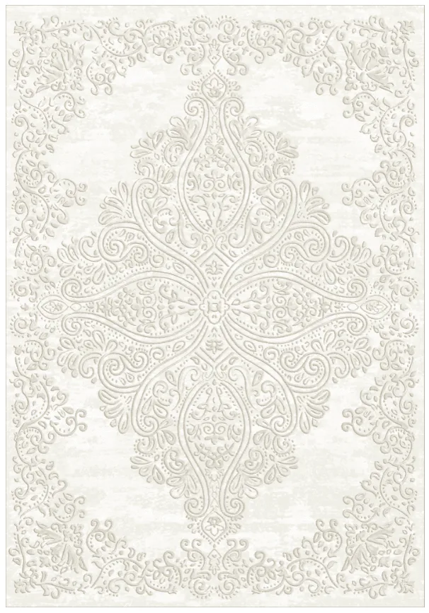 Wilton-teppe - Valenza (hvit) (Størrelse: 160 x 230 cm)