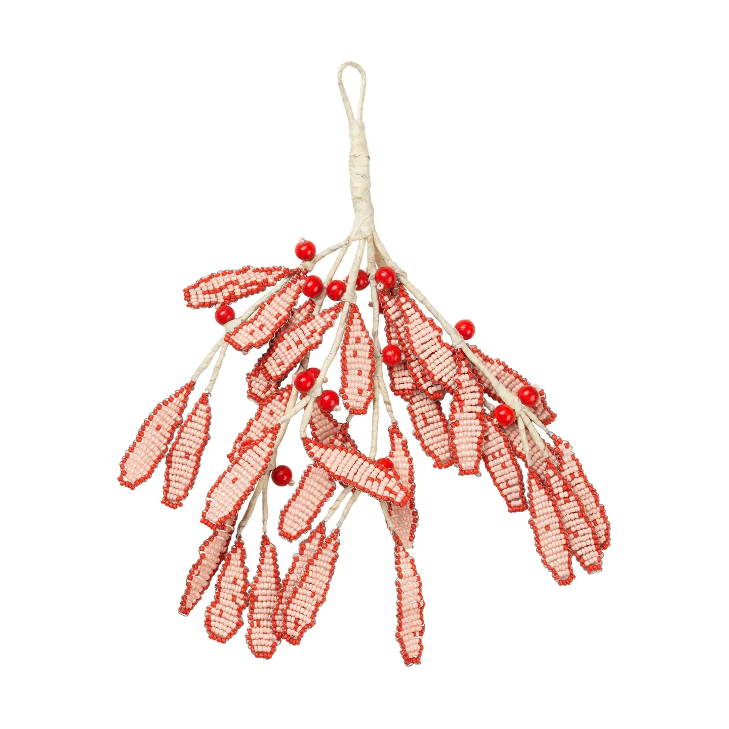 Broste Copenhagen Mistletoe dekorationshänge 17x18 cm Pumpkin orange