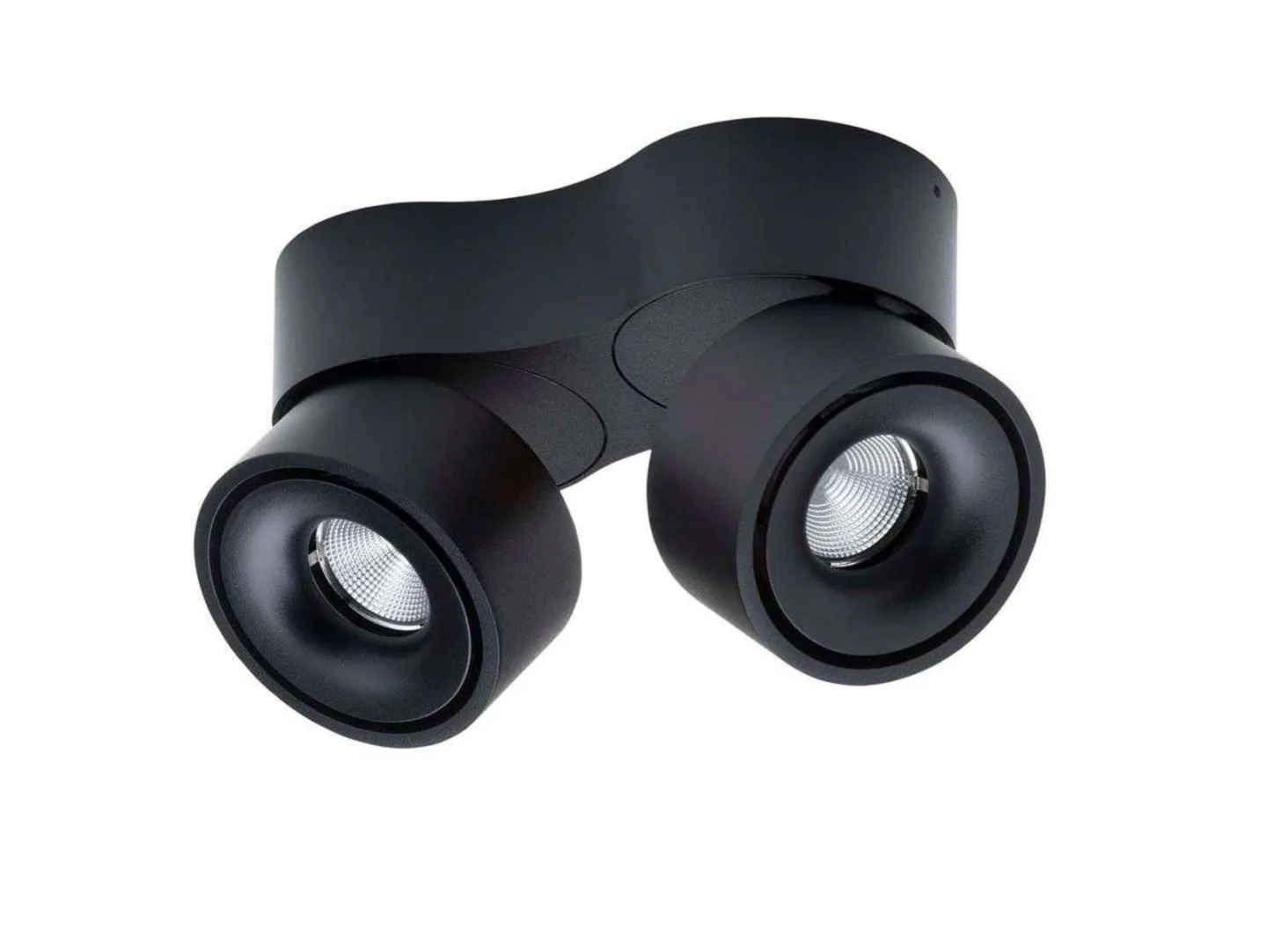 Easy Double W2100 LED-loftslampe, 2700K, sort - Antidark - Stue - Aluminium