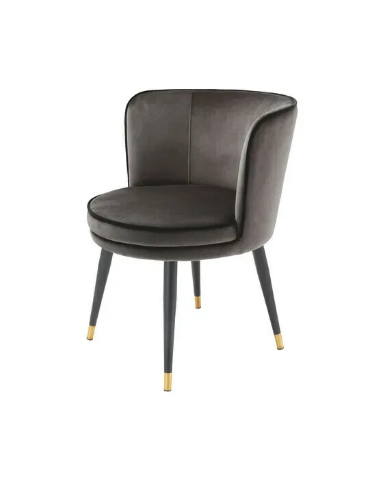 Grenada dining chair velvet savona gray