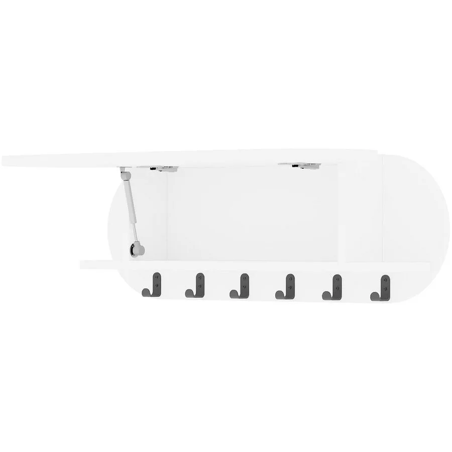 Kleiderhaken Yemek weiss Melamin H 28.5 cm 6