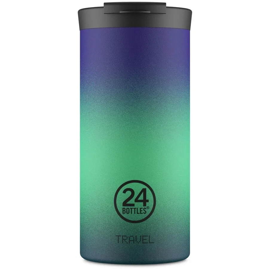 Thermobecher 24 Bottles Blau Edelstahl 18.5 cm - Farbe: Borealis
