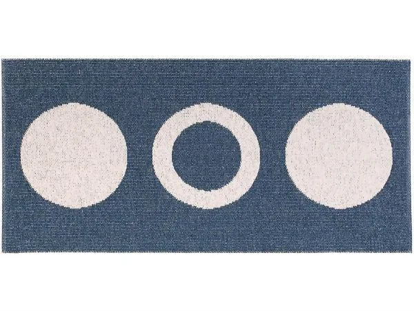 Plastmatter - Horredsmattan Circle (blå) (Størrelse: 70 x 50 cm)