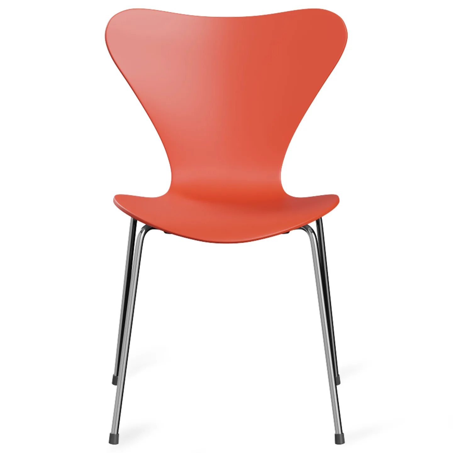 Fritz Hansen - Sjuan 3107 stol Panton 100 orange - Matstolar - Arne Jacobsen - Orange - Trä