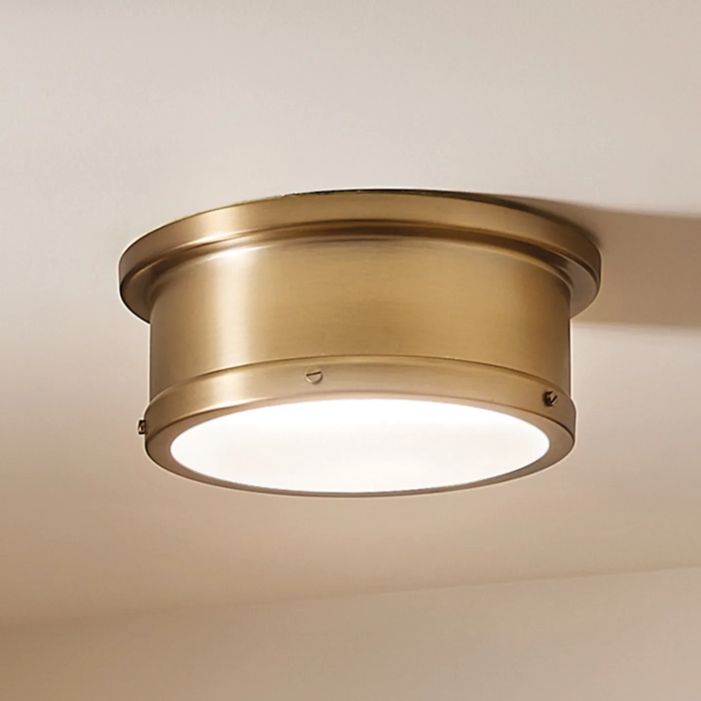 Serca Deckenlampe, messing, Ø 36 cm, Metall, E27 - KICHLER - Wohnzimmer - Einflammig