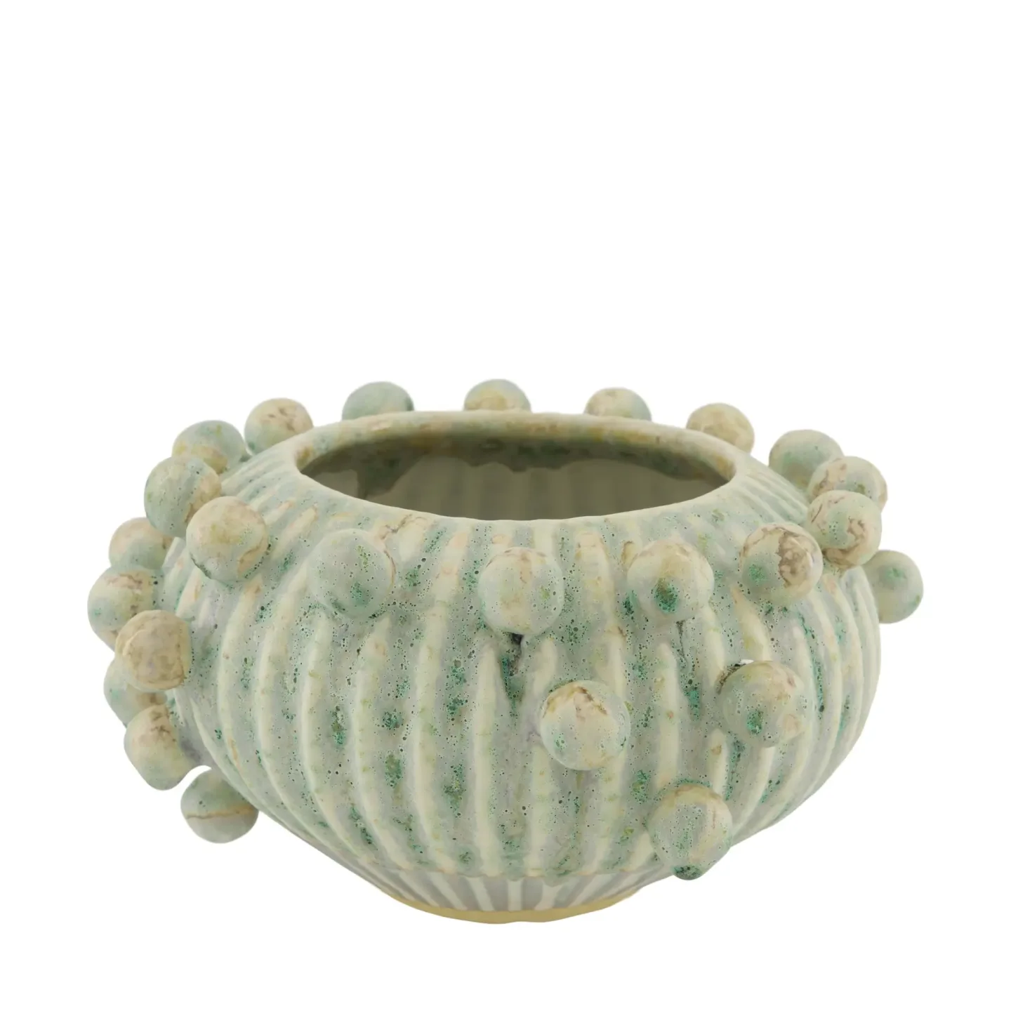 Decofinder Vase Mit Kugeln, Keramik, Mixgrün | Schubiger Möbel