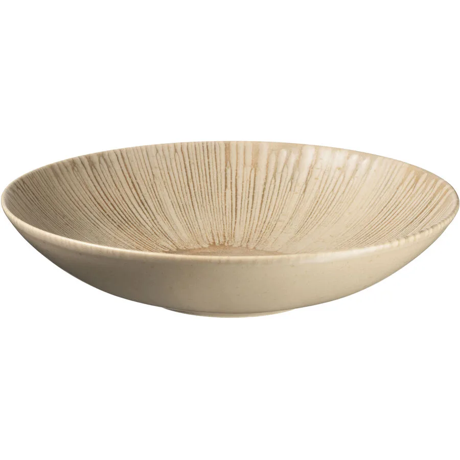 Teller tief Terra hellbraun Steinzeug D 22 cm 1 Stk