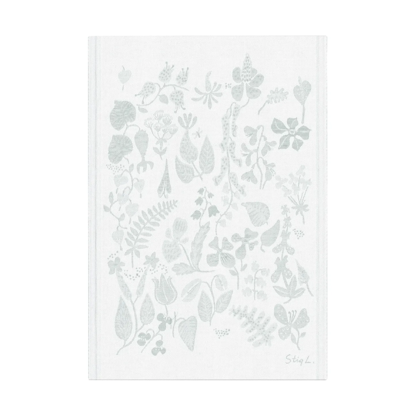 Ekelund Linneväveri Herbarium Geschirrtuch 35x50 cm Grau