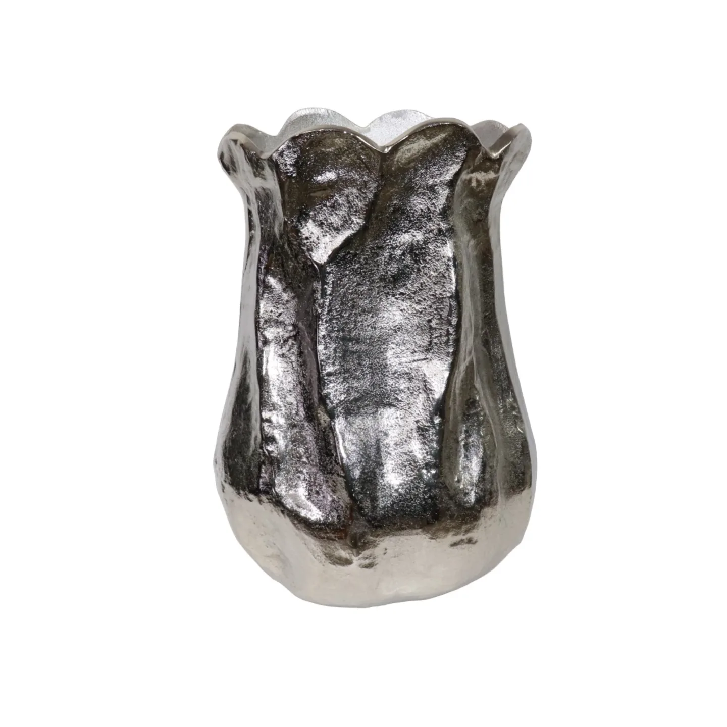 Decofinder Vase Metall Nickel H:28 cm | Schubiger Möbel