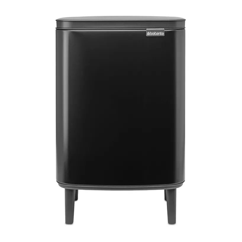 Brabantia Bo Abfalleimer hoch 12 L Mattschwarz