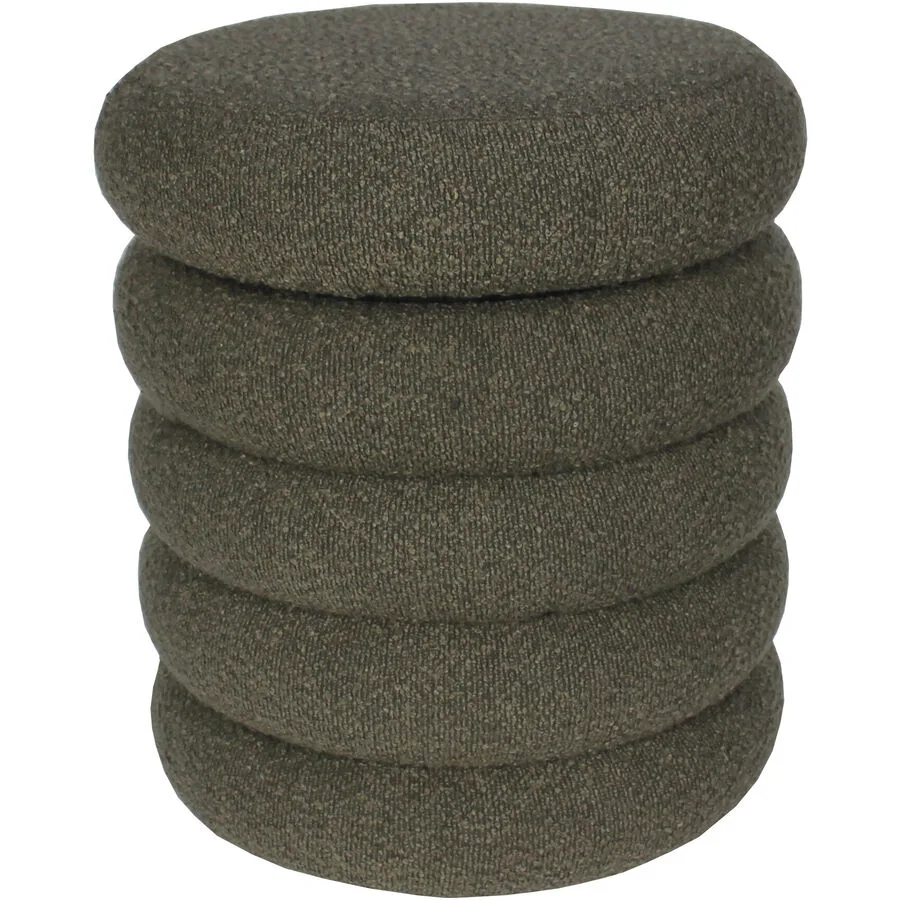 Hocker June Braun Polyester 36.5 cm 36.5 cm