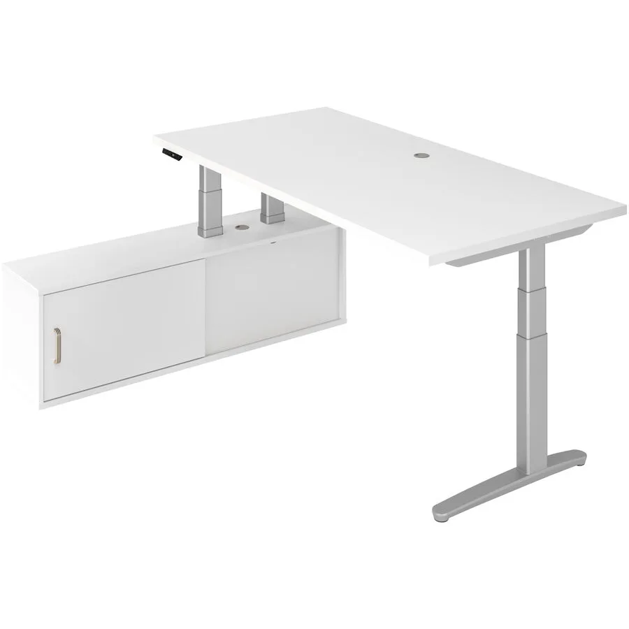 Schreibtisch Office weiss Holzwerkstoff B 209 T 170 cm