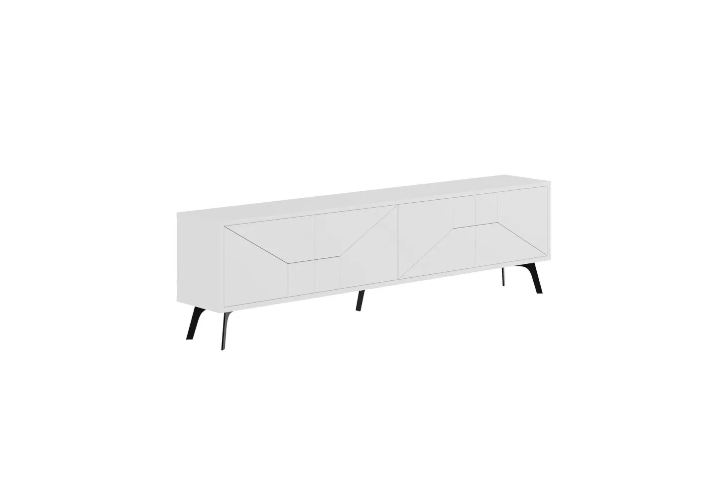 Dune Tv-bänk 180x29,6 cm Vit - Hanah Home