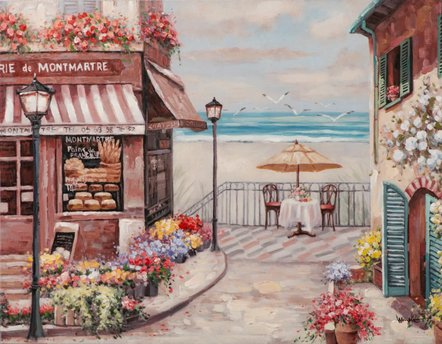 image LAND Gemälde Strandcafé | Schubiger Möbel