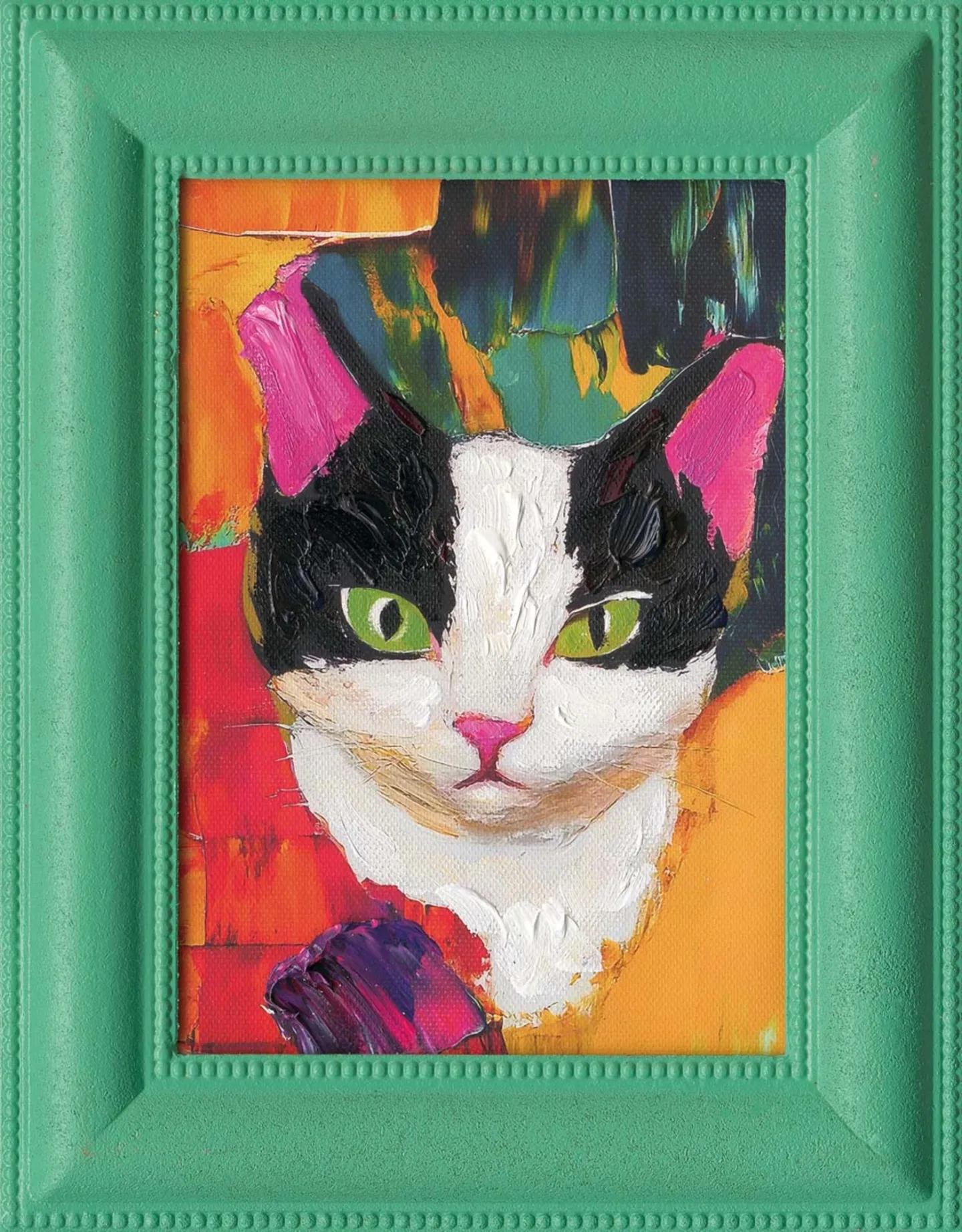 image LAND Gemälde Coloured Cat | Schubiger Möbel