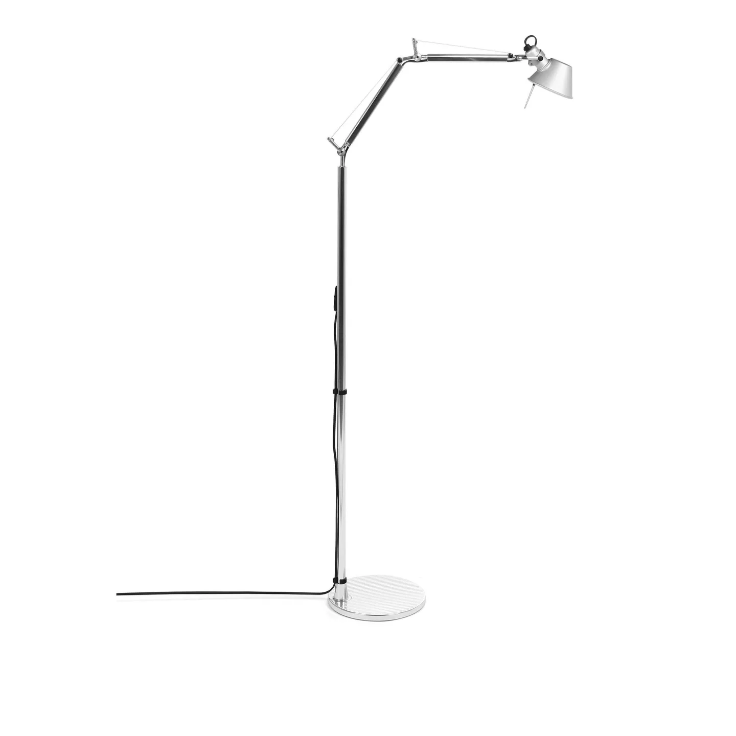 Artemide - Tolomeo Micro LED Golvlampa, Aluminium - Läslampor - Giancarlo Fassina,Michele De Lucchi - Silver