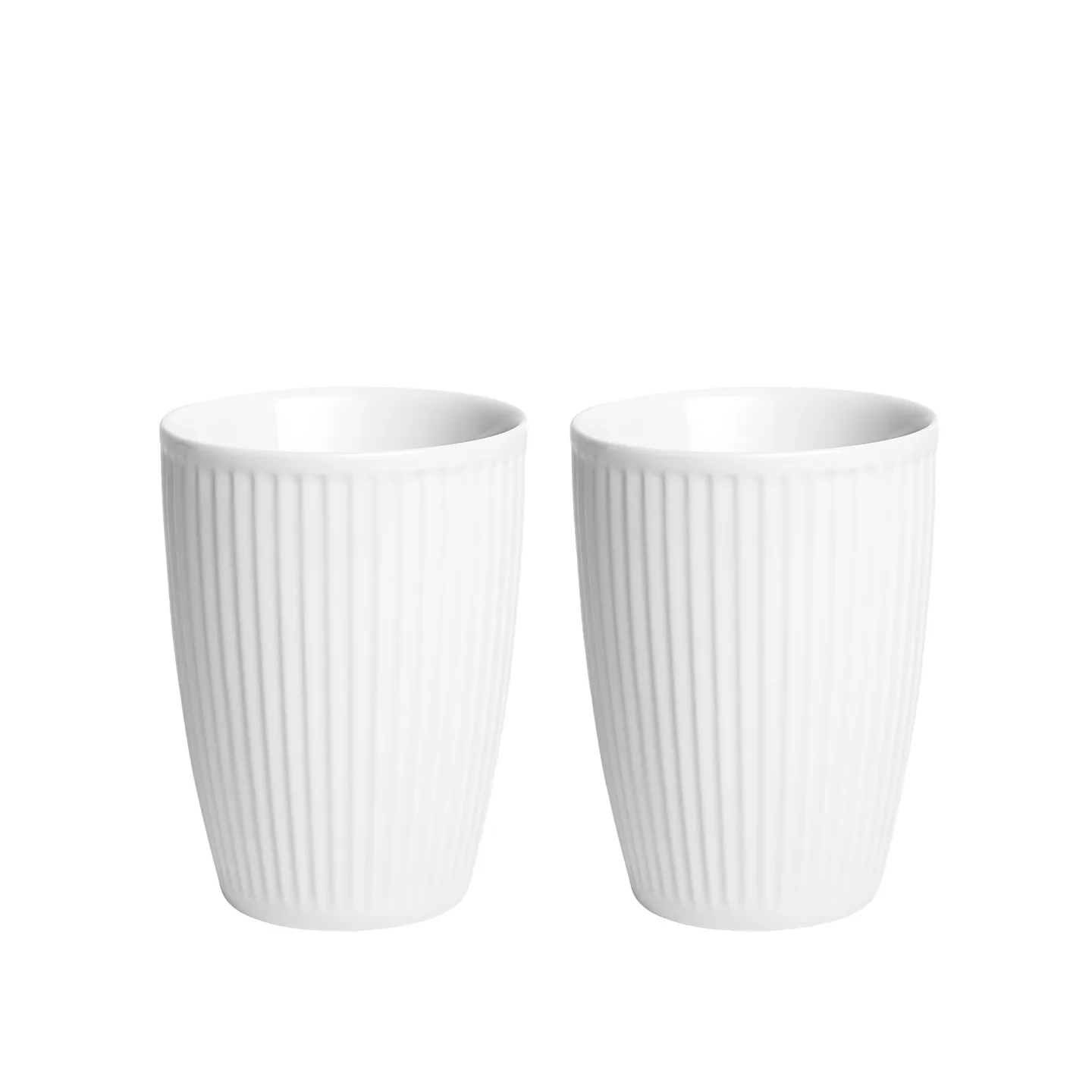 Pillivuyt - Termosmugg Plissé 25 cl, 2-pack - Termosar - Porslin