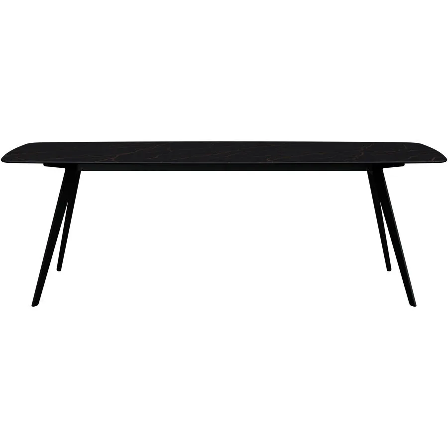 Esstisch Salazar schwarz/bronze Keramik B 100 T 230 cm