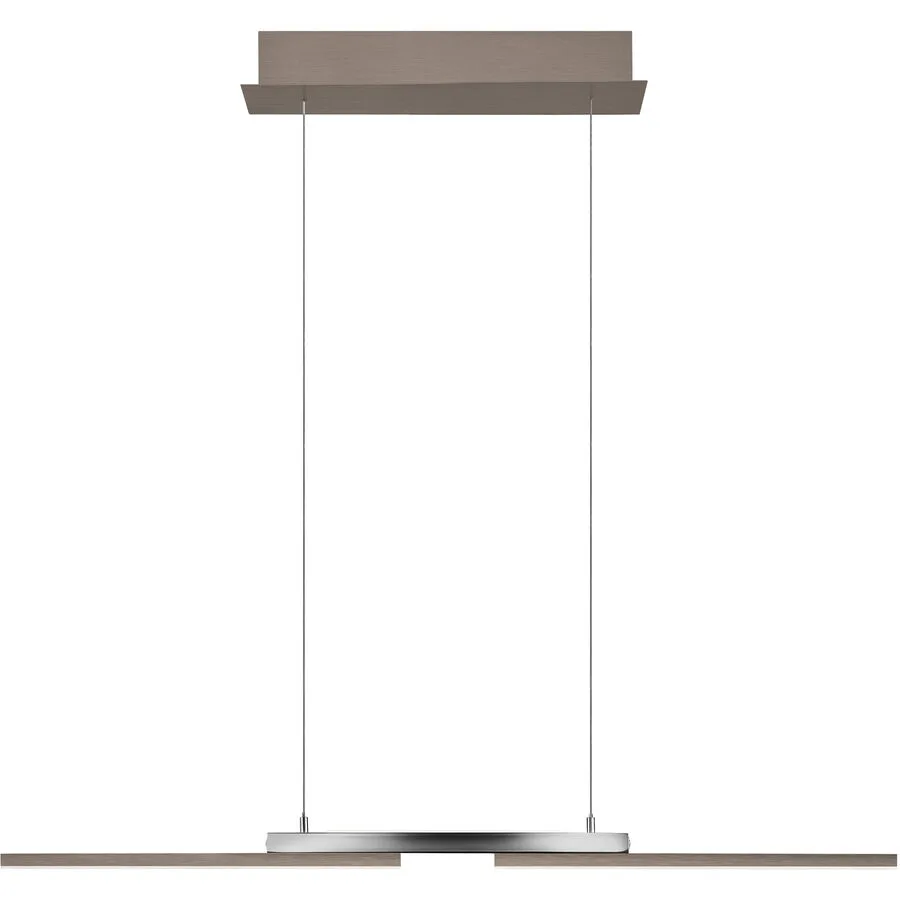 Pendellampe More Bronze Metall 87 cm 200 cm - LED - Lichtfarbe: Extra warmweiss - Helles Neutralweiss - LED Energiesparlampen