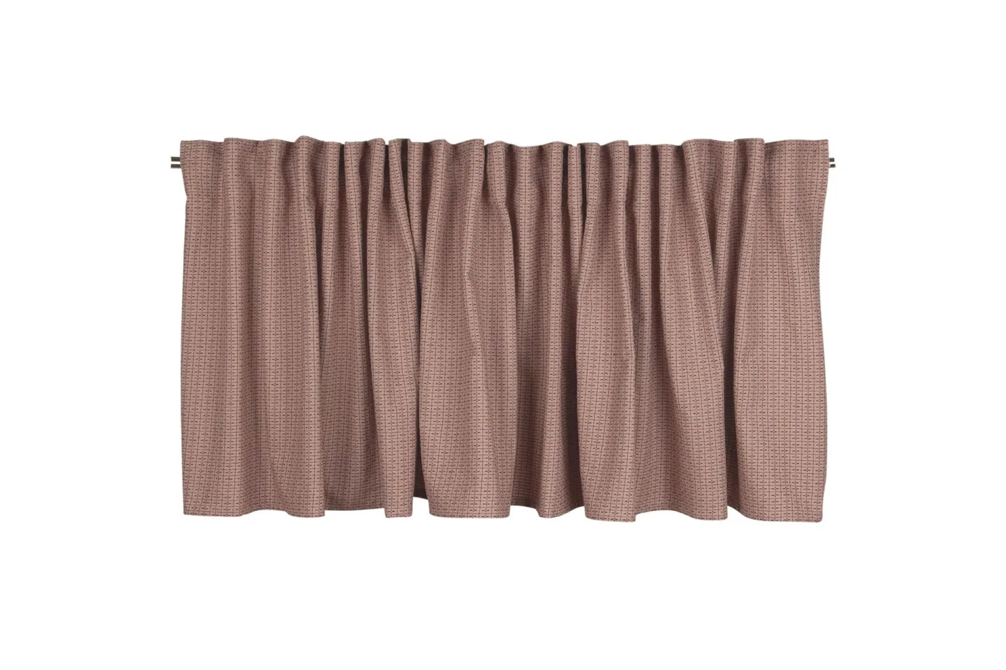 Sissel Gardinkappa 55 cm - Beige/Röd
