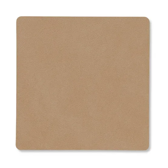 LIND DNA Nupo Glasuntersetzer square Nougat