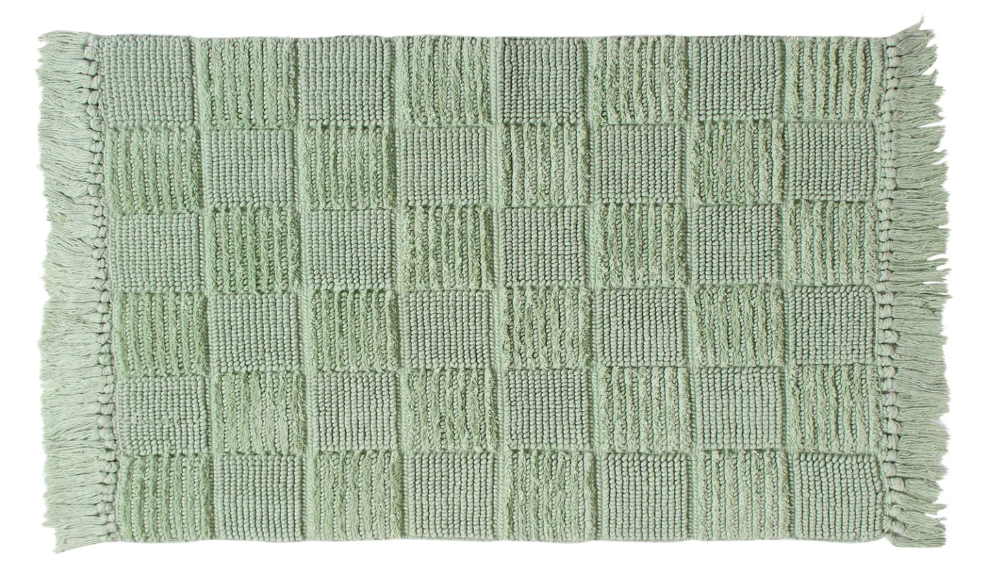 Baderomsmatte - Duna (lysegrønn) (Størrelse: 50 x 80 cm)