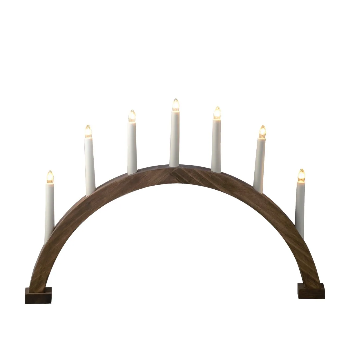 Konstsmide - Båge 7ljus - Adventsljusstake - Brunlaserad