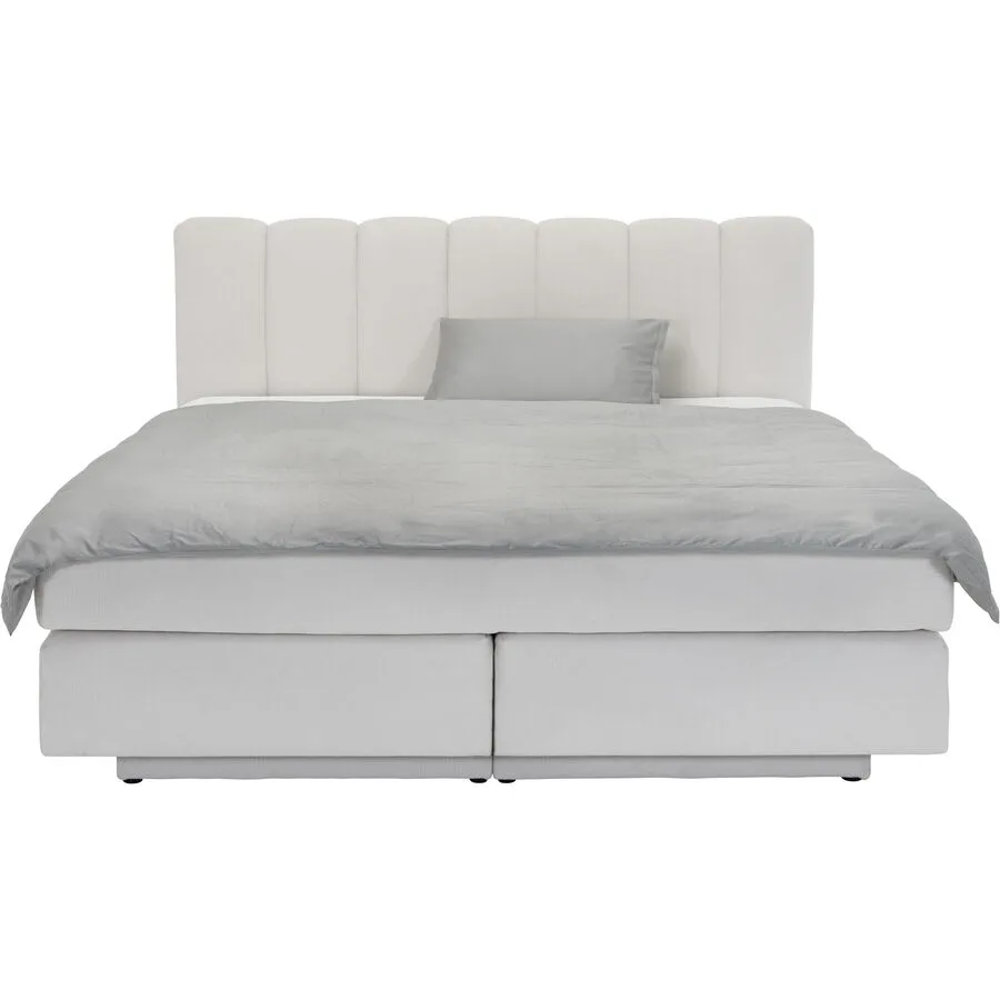 Boxspringbett Gabo Ivory Polyester 180 x 200 cm