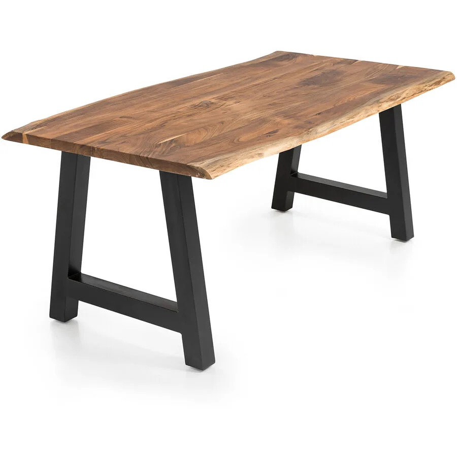 Tisch Gerardo natur Akazie Massivholz B 180 T 90 cm