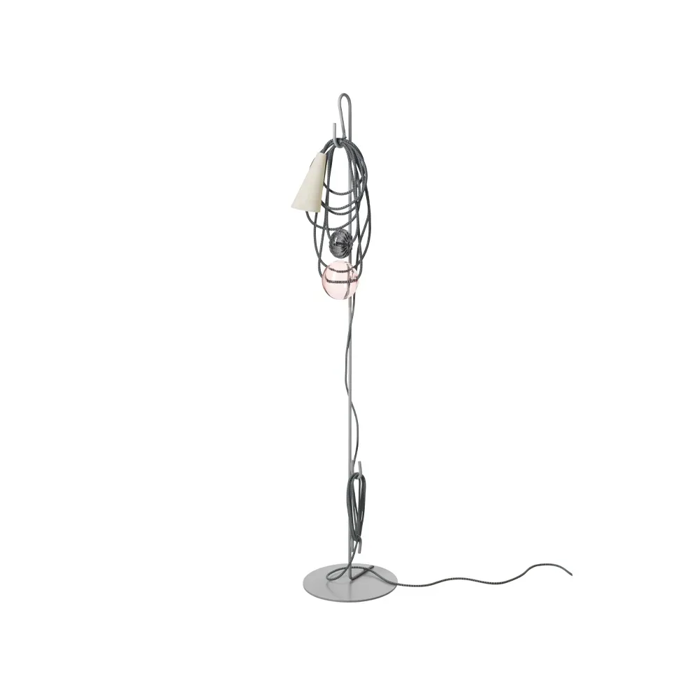 Foscarini Filo golvlampa grå, amethyst grey