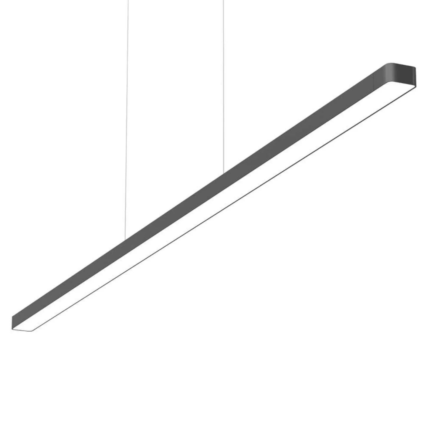 Super Line Down Direct LED-Pendelleuchte, schwarz - Flos - Wohnzimmer - Metall