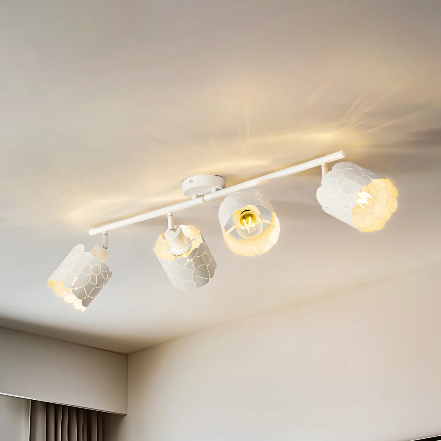 Aralena 4 Loftlampe Hvid - Lindby - Stue - Moderne - Metal - Med flere lyskilder