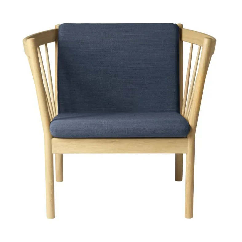 FDB Møbler J146 fåtölj Oak nature lacquered-dark blue