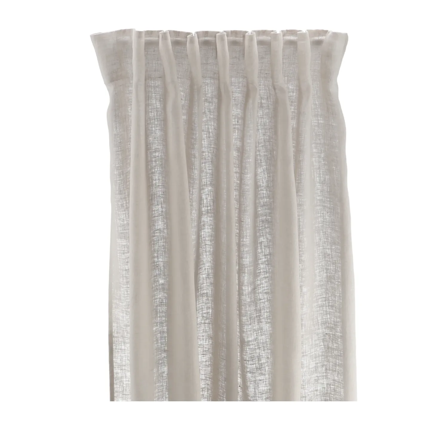Scandi Living Serenity Gardine mit Multiband 129 x 250cm Greige