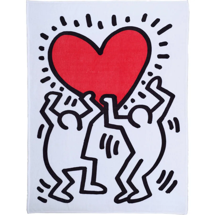 Keith Haring Wohndecke Blanket Love bunt Polyester 150 x 200 cm