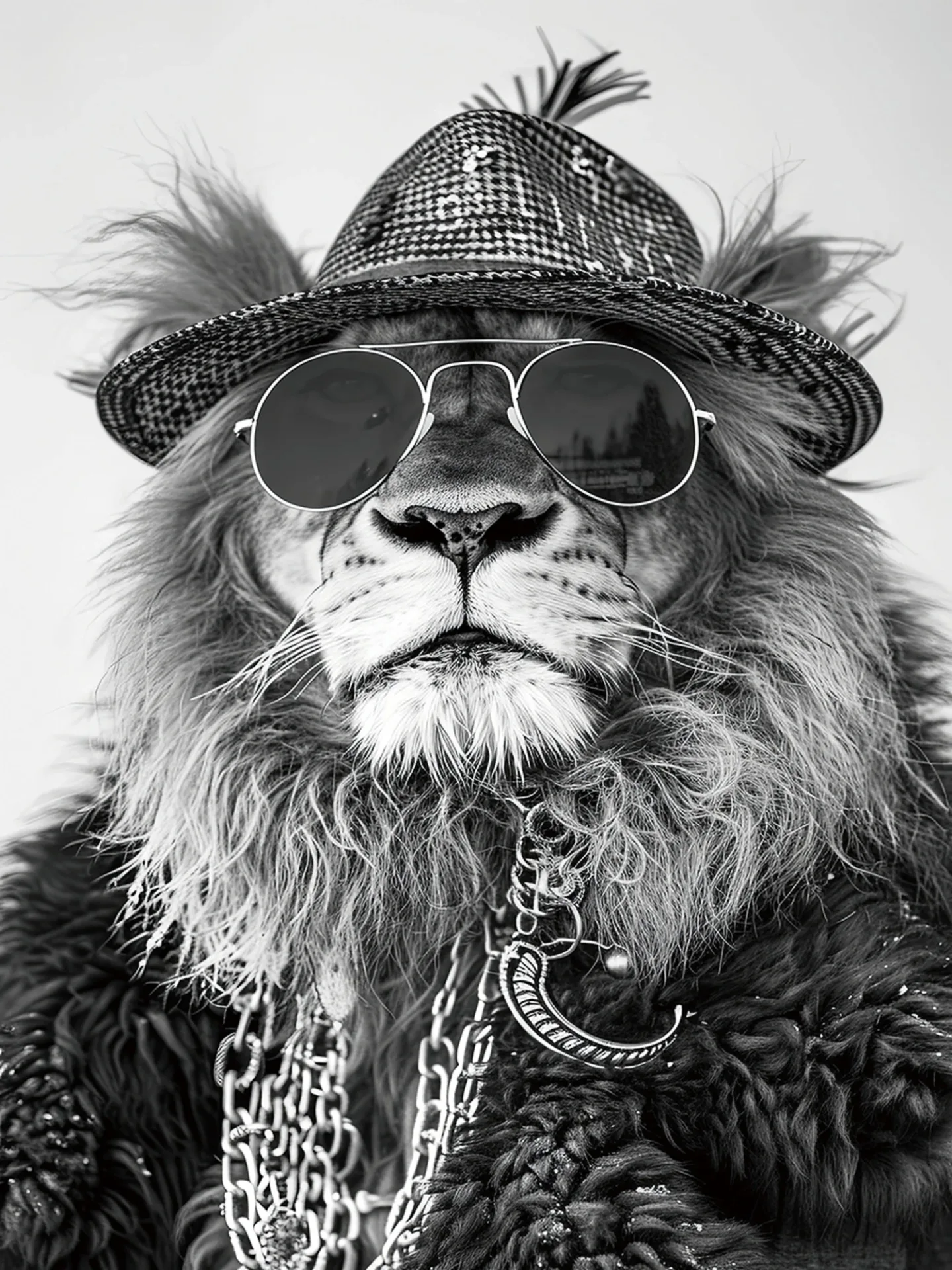 image LAND Glasbild Dashing Lion | Schubiger Möbel