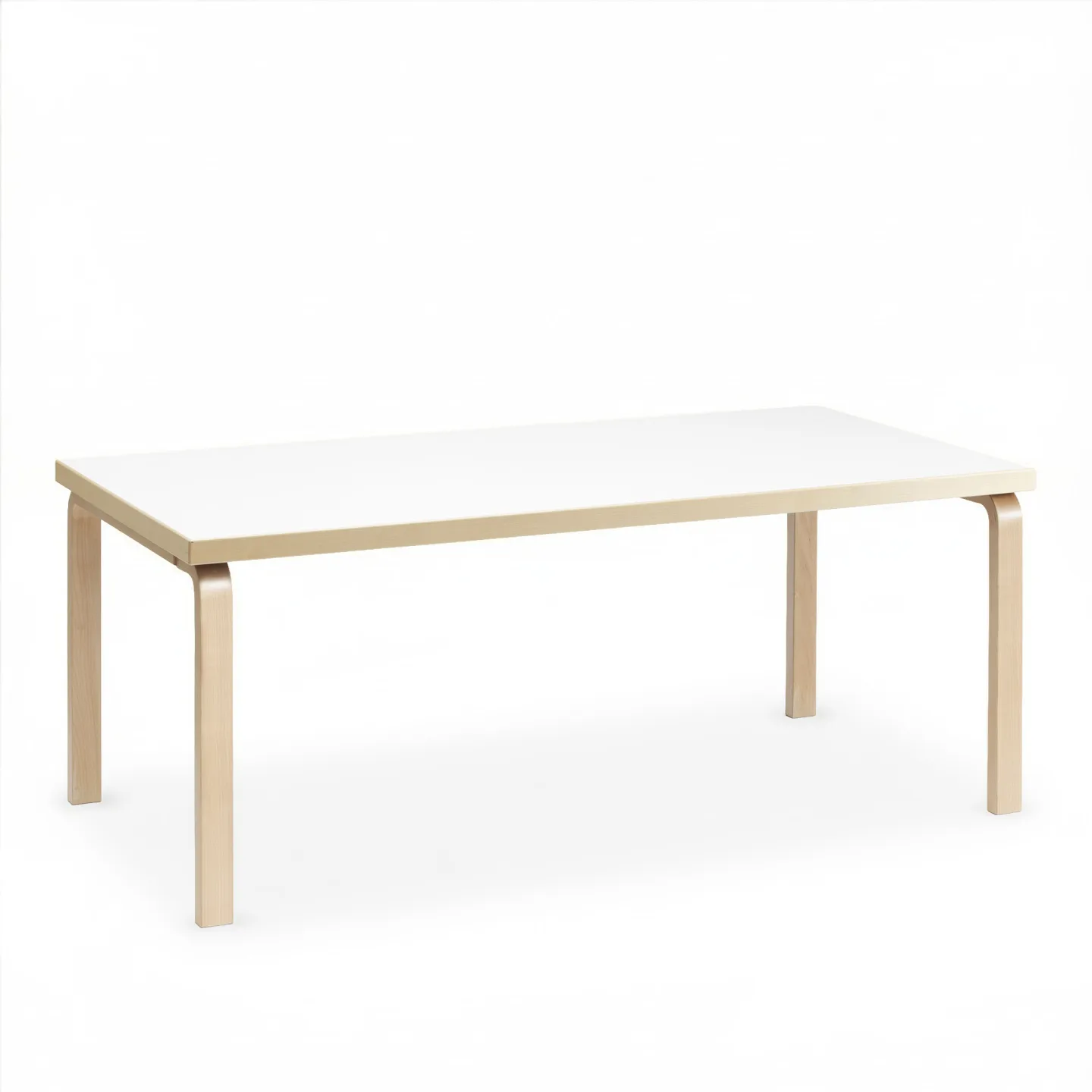 Artek - Aalto Table 83 vit laminat/klarlackad - Matbord - Alvar Aalto - Vit - Trä