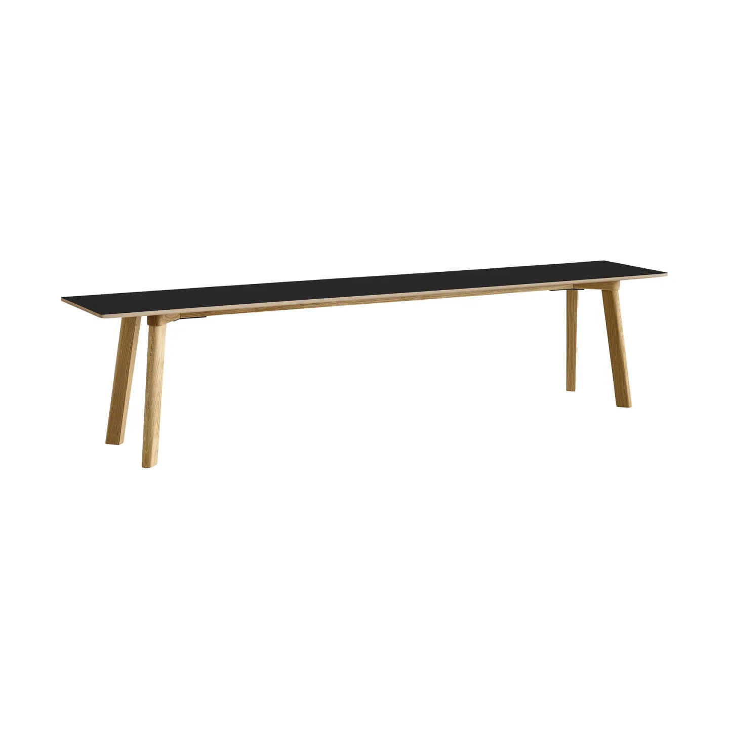 HAY CPH215 Deux 2.0 Bank 200 cm Black laminate-lacquered oak