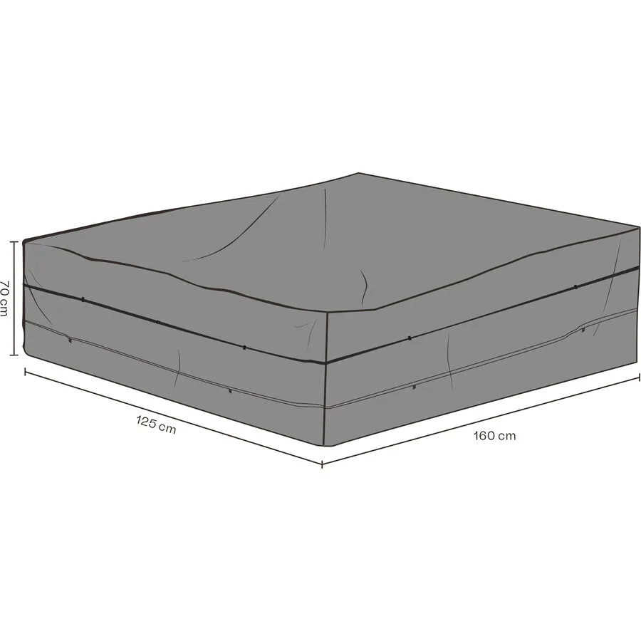 Schutzhülle Raina schwarz Polyvinylchlorid B 160 T 125 cm