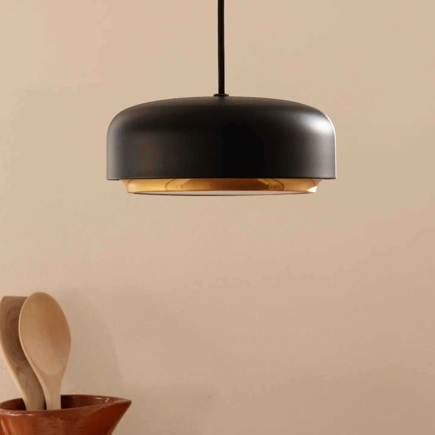 Hazel Pendelleuchte Mini Black - UMAGE Hazel Mini - Wohnzimmer - Design - Metall - Einflammig