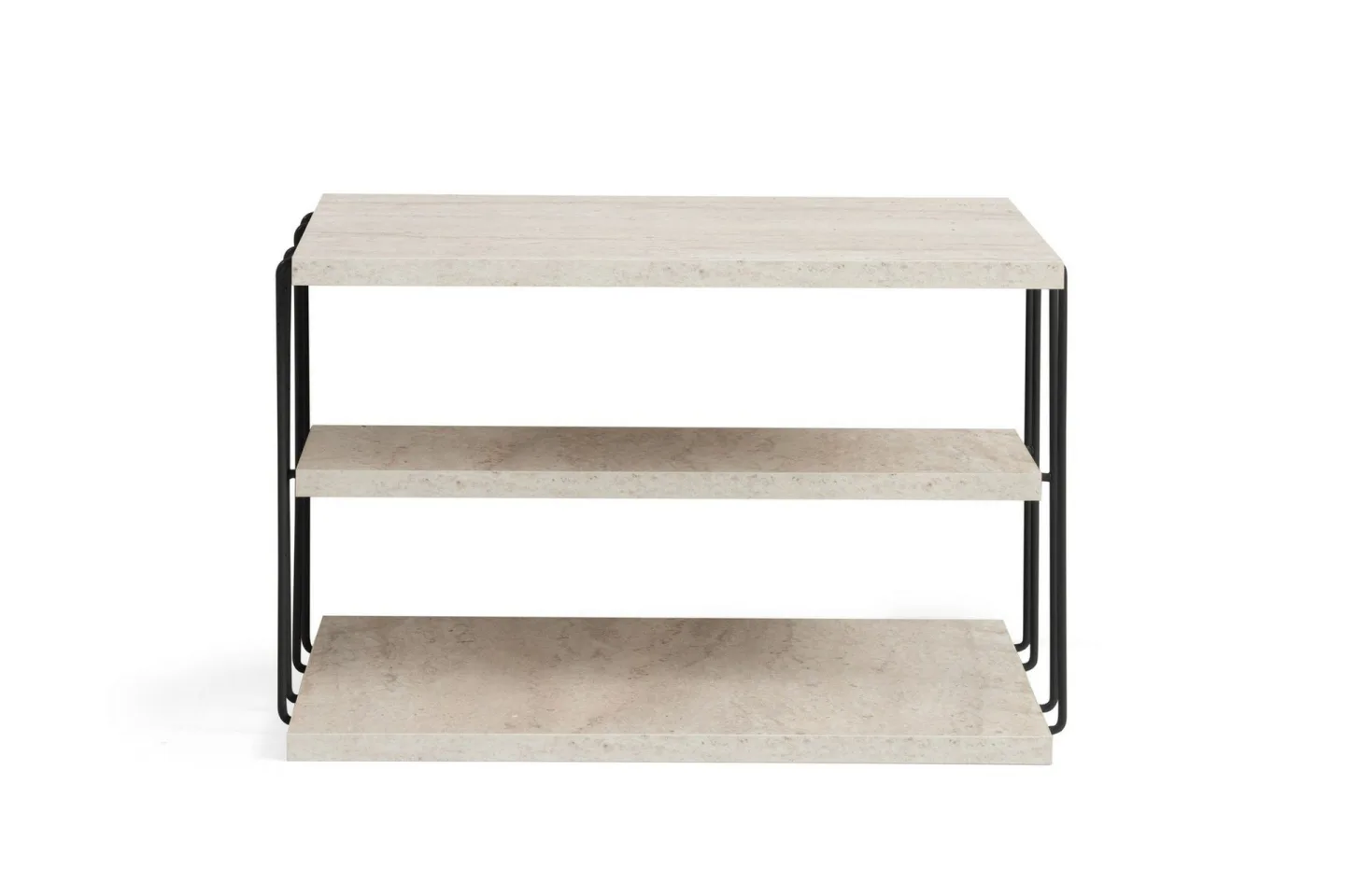 Lifon Sidobord 50 cm - Svart/Marmor